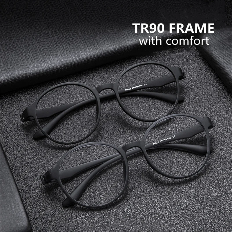 TR90 Anti Blau Licht Lesebrille Frauen Männer Retro Runde Brillen Rahmen Hyperopie Presbyopie Brillen + 1 + 1,5 + 2 + 2,5 + 3,0 + 6,0 Image