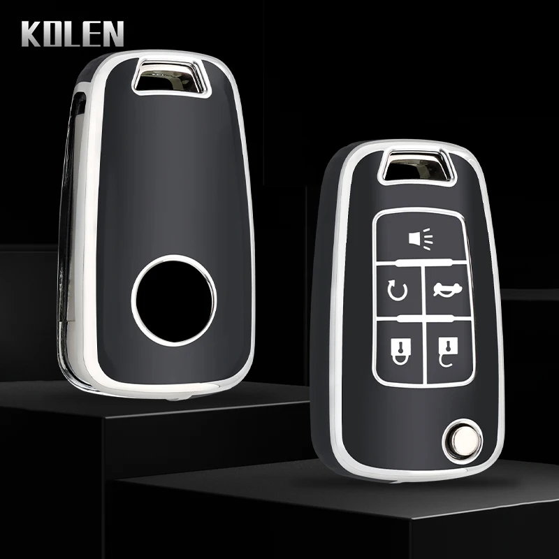 TPU Auto Schlüssel Fall Abdeckung Shell Fob Für Chevrolet Cruze Impala Camaro Garna Equinox Volt Yakista AVEO Impala GMC Terrain Schlüsselbund Image