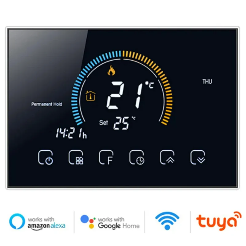 Tuya WiFi Smart Life Thermostat Elektrische Fußbodenheizung Wasser-/Gaskessel Temperatur Fernbedienung für Google Home Alexa App Image