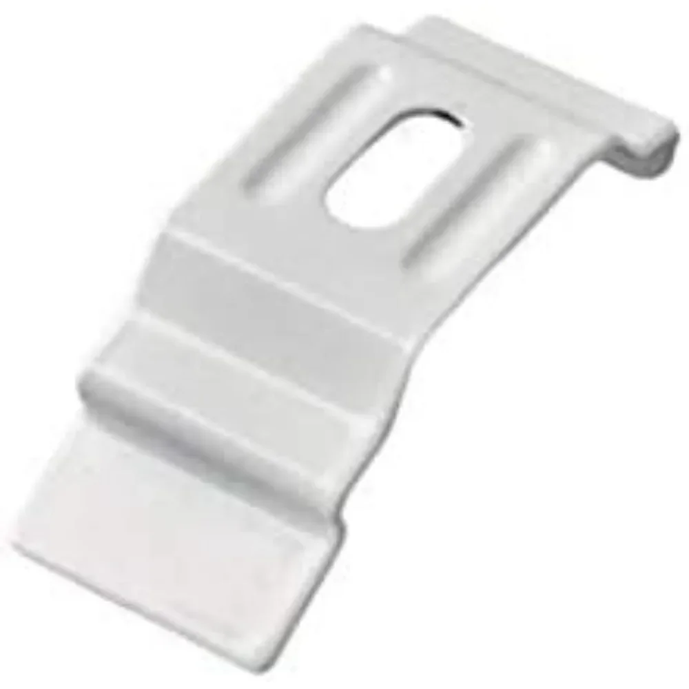 Für 2 weiße Halterungen für vertikale Blind-Top-Befestigungshalterungen für Schienensysteme mit breitem Körper Image