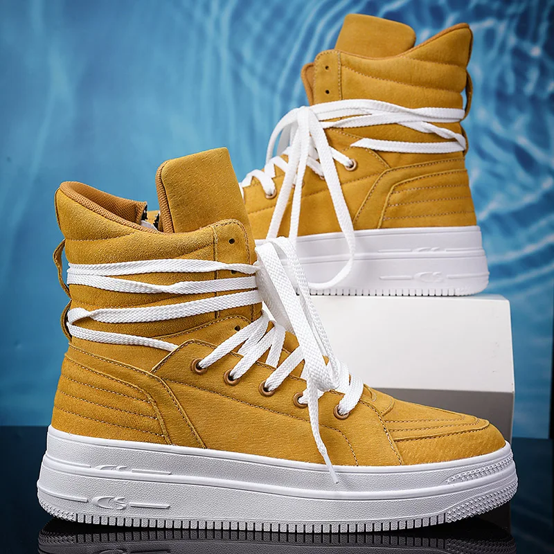 High Top Skateboard Schuhe Für Männer Mode Lässig Plattform männer Skateboard Schuhe Street Hip Hop Schuhe Mann Designer Schuhe