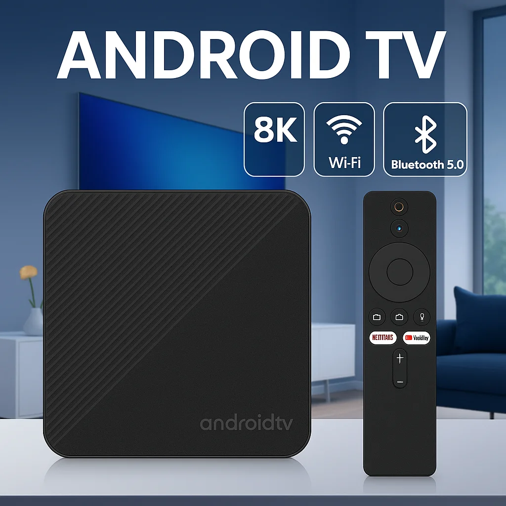 Android 14 Smart TV Box Allwinner H313 8K Media Player HDR10+ BT 5.4 2,4G/5G WiFi Google Assistant Netflix Youtube Set-Top-Box Image