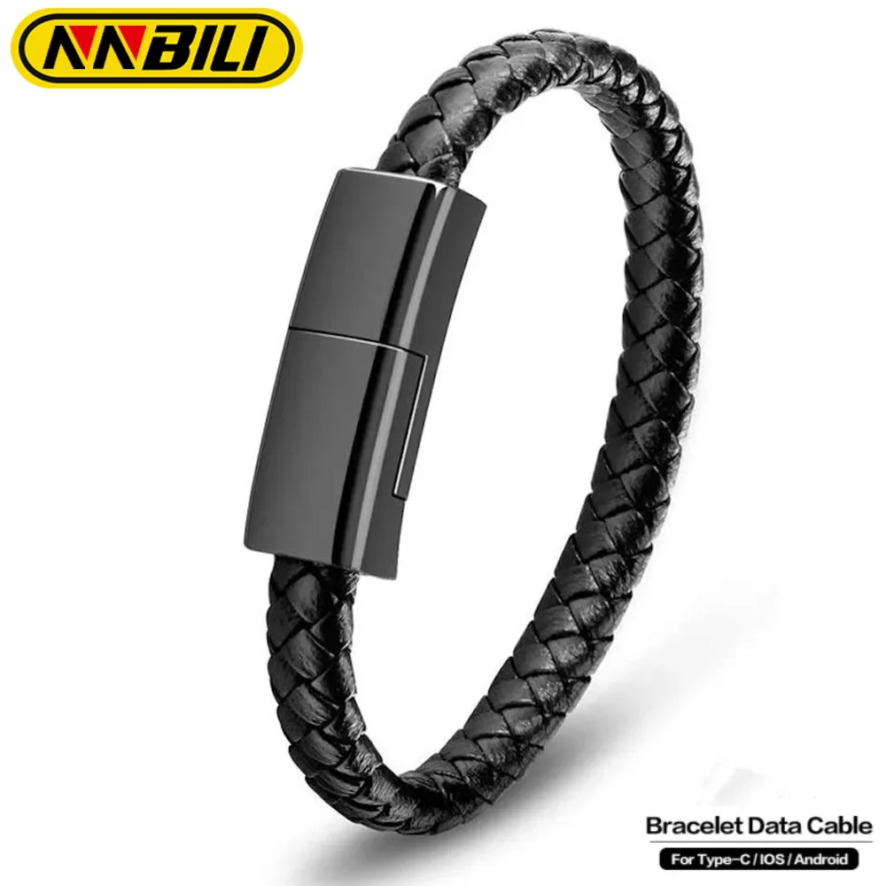 NNBILI 5A Armband USB-Ladekabel Datenladekabel USB Typ C Micro USB Schnellladung für Samsung Huawei Xiaomi Image