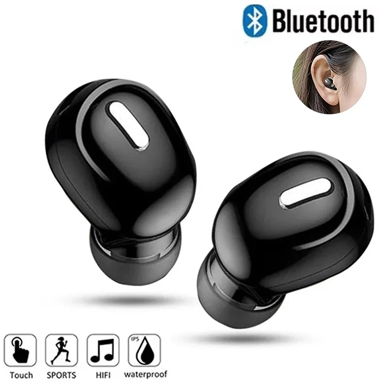 TWS Drahtlose Bluetooth 5,0 Kopfhörer Musik Gaming Kopfhörer Wasserdichte Sport Ohrhörer Mit HD Mic HiFi Headset Für iPhone Xiaomi Image