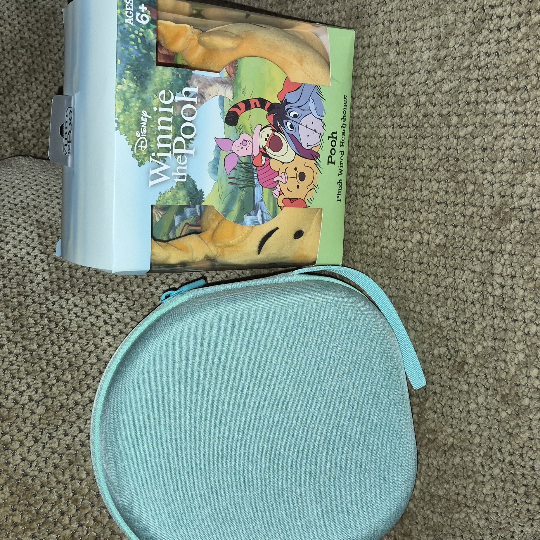 Disney Headphones | Disney Winnie The Pooh Yellow Plush Headphones With Case | Color: Yellow | Size: Os