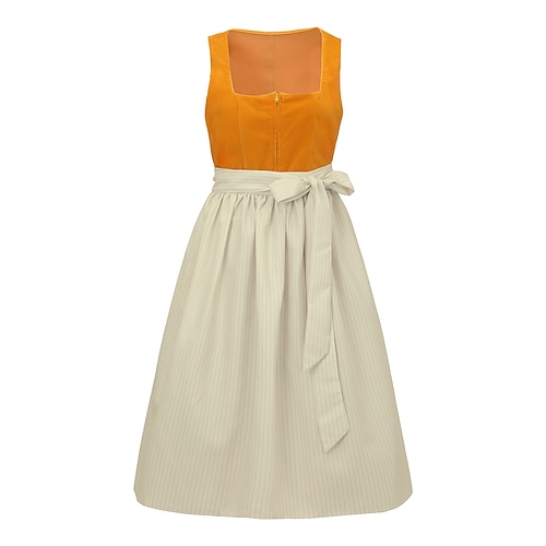 Oktoberfest Kleid Dirndl Dienstmädchen Bayerisch Deutsch München Wiesn Damen Party Bier Festival Stoff im traditionellen Stil Ohne Bluse Image