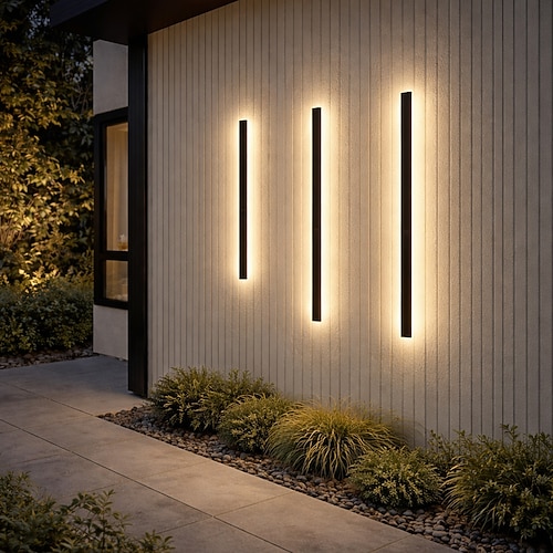 Outdoor-matte LED-moderne Außenwandleuchten Innenwandleuchten Wohnzimmer Außenmetallwandleuchte IP65 220-240V Image