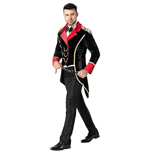 Prinz Aristokrat Karneval Outfits Retro Vintage Rokoko Viktorianisch Erwachsene Herren Halloween Karneval Maskerade Karneval Maskerade Einfaches Karnevalskostüm Verkleiden Image