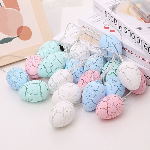 LED-Lichterketten mit USB-Anschluss für Ostereier, ideal für Frühlings- und Osterpartys, auch für drinnen und draußen geeignet Image