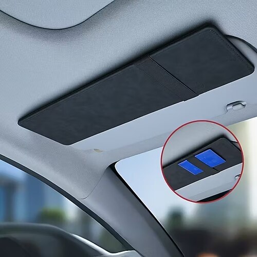 Universelle Sonnenblendenverlängerung für Autos – Blendschutz-Sonnenblende mit Sicherheitsverschluss, strapazierfähiges Material verbessert Sonnenschutz und Komfort, geeignet für die meisten