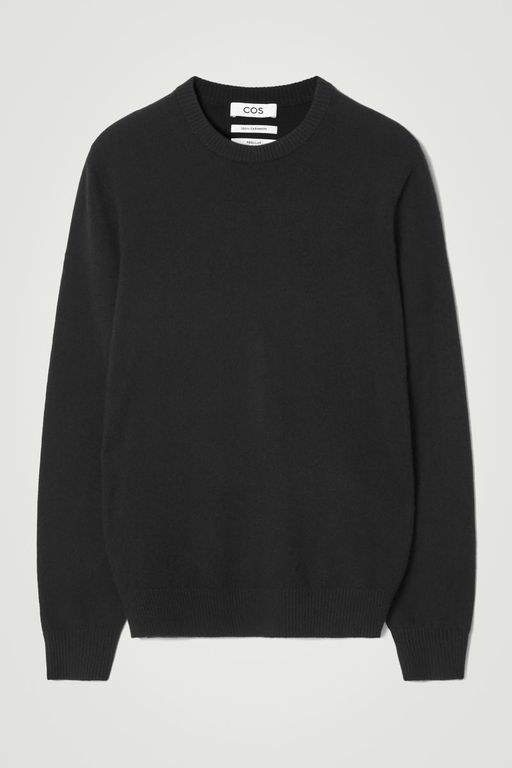 Pure Cashmere Jumper - Black - COS Knitwear