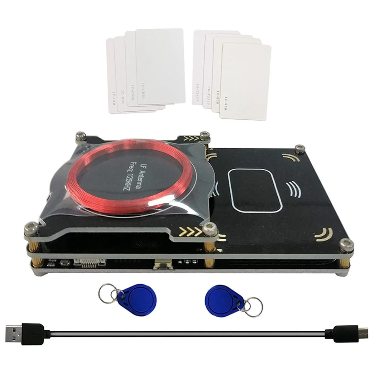 A51I amélioré 512k Proxmark3 Easy V3.0 RDV4 mémoire ID M1 IC lecteur de carte RFID intégré antenne intégrée décodeur de décrypteur