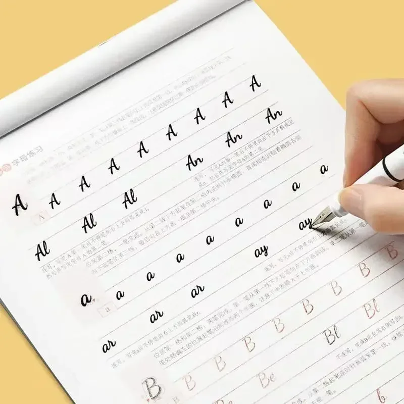 Neues kursives Schreiben mit spanischem Stift, chinesisches Kalligraphie-Copybook für Erwachsene und Kinder, Übungen, Kalligraphie-Übungsbuch, Libros Image
