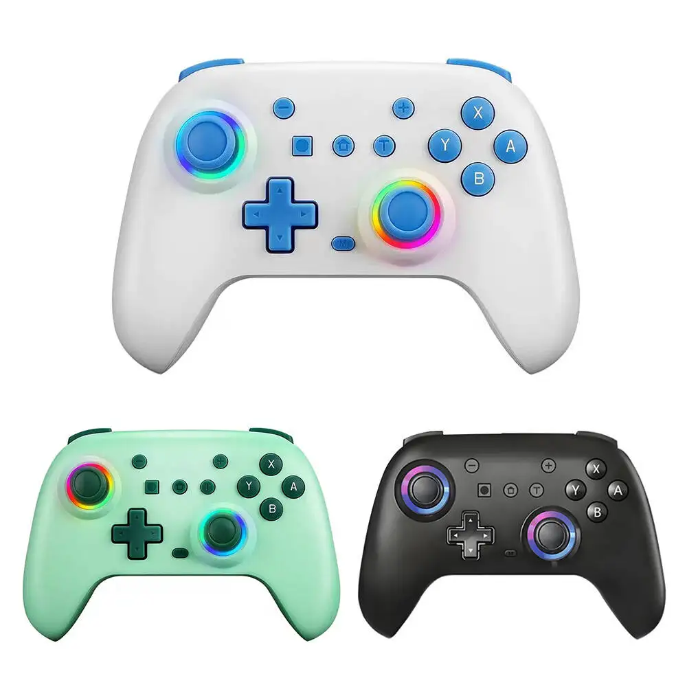 2025 Neuer kabelloser RGB-Bluetooth-Controller für Nintendo Switch/OLED/Lite/PC/Android Gamepad PC-Joystick-Controller mit Turbo F Image