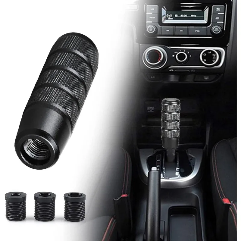 Auto Modifikation Schalthebel Bunte Gebacken Blau Getriebe Kopf Anti Slip Griff Aluminium Legierung Roll Blume Getriebe Kopf Neue Image