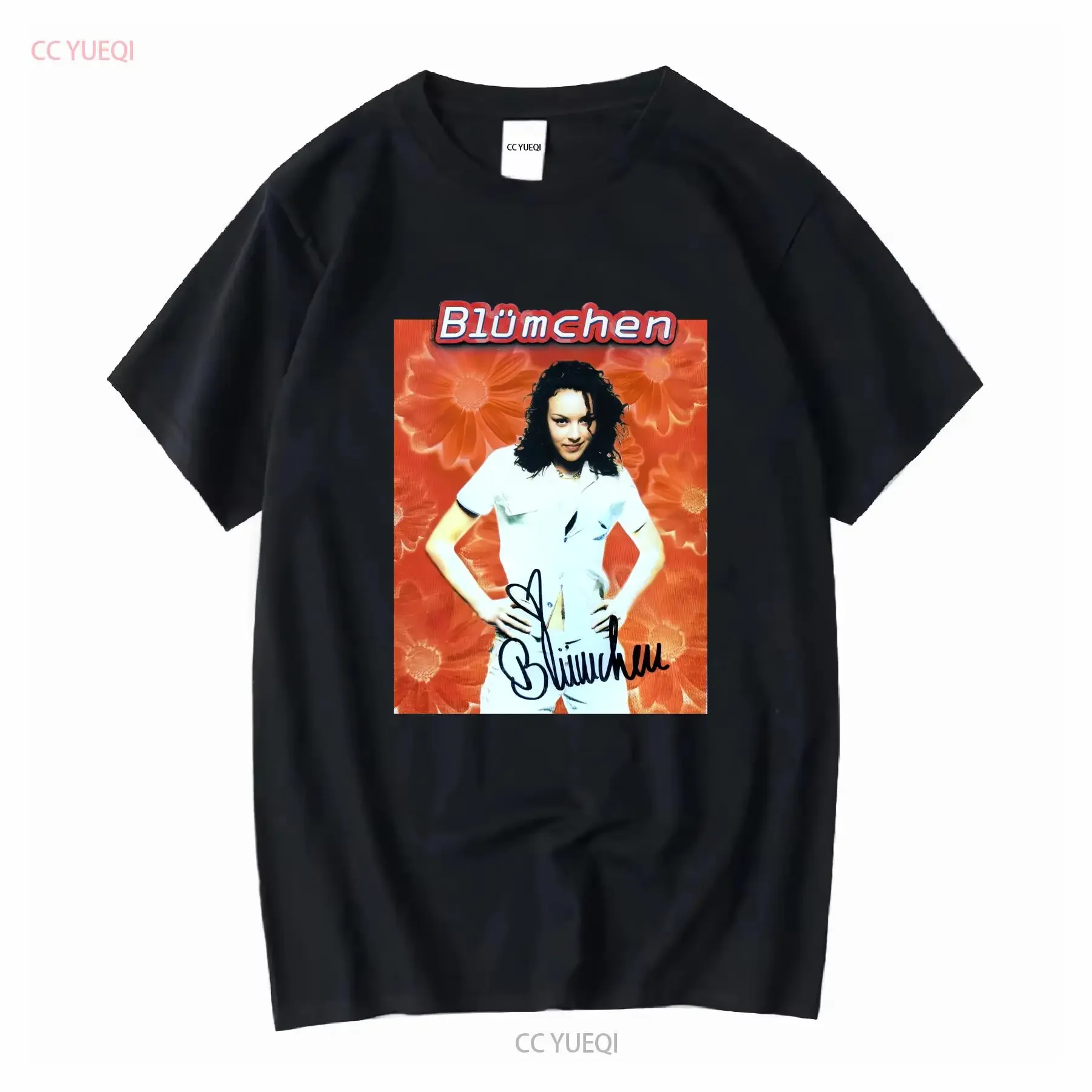 Vintage 1997 Blümchen Jasmin Wagner T-Shirt Klassisch Weiß S 5XL SS7384 lange Ärmel Vintage Washed Streetwear Stilvoll