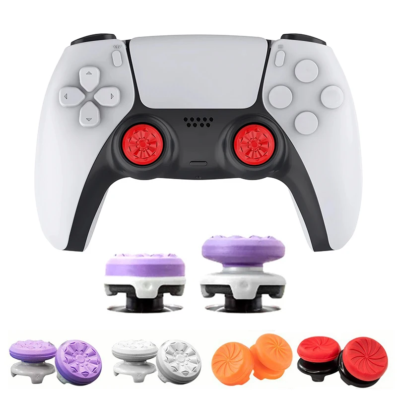 2Pcs/Set Video Games Silicone Thumb Grip For PS4 PS5 Playstation For FPS Joystick Booster Cap Video Game Controller Accessories