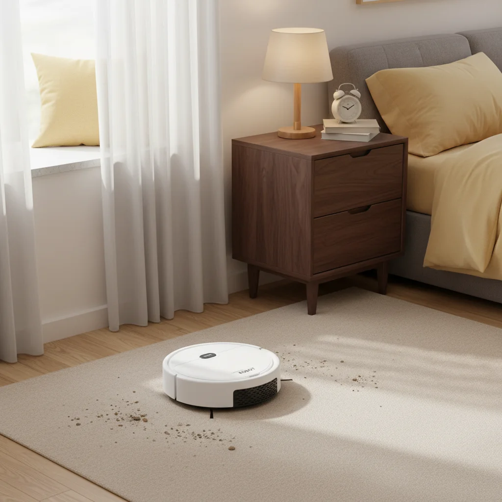 Roboter-Staubsauger, 3-in-1-Staubsauger- und Wischroboter, Staubsauger und Wischroboter, 30 Minuten Laufzeit, für Hartböden, Teppiche, Tierhaare Image