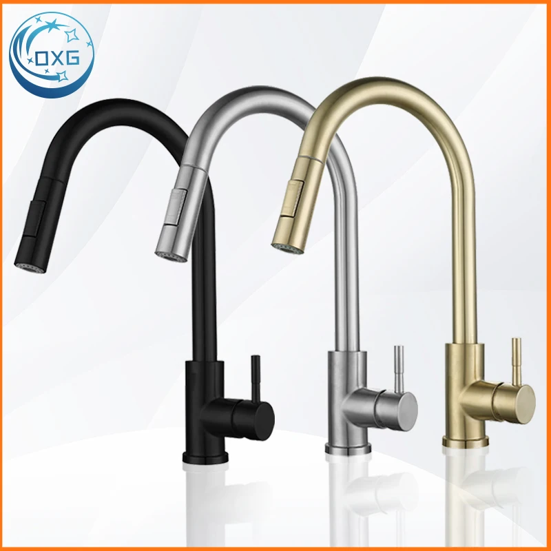 OXG Küchenspüle Wasserhahn Küchenarmatur Torneira De Cozinha Pull Out Wasserhahn für Küche mit zwei Sprühmodi EU-Versand, Großhandel