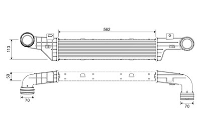 Valeo Ladeluftkühler [Hersteller-Nr. 817907] für Mercedes-Benz Image