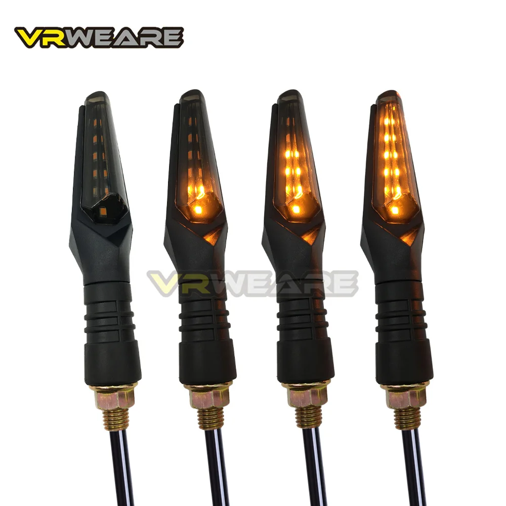 4PCS Indicatori di direzione a LED Indicatore lampeggiante Freccia Indicatori di direzione per moto Luce per moto per Honda Yamaha Kawasak KTM