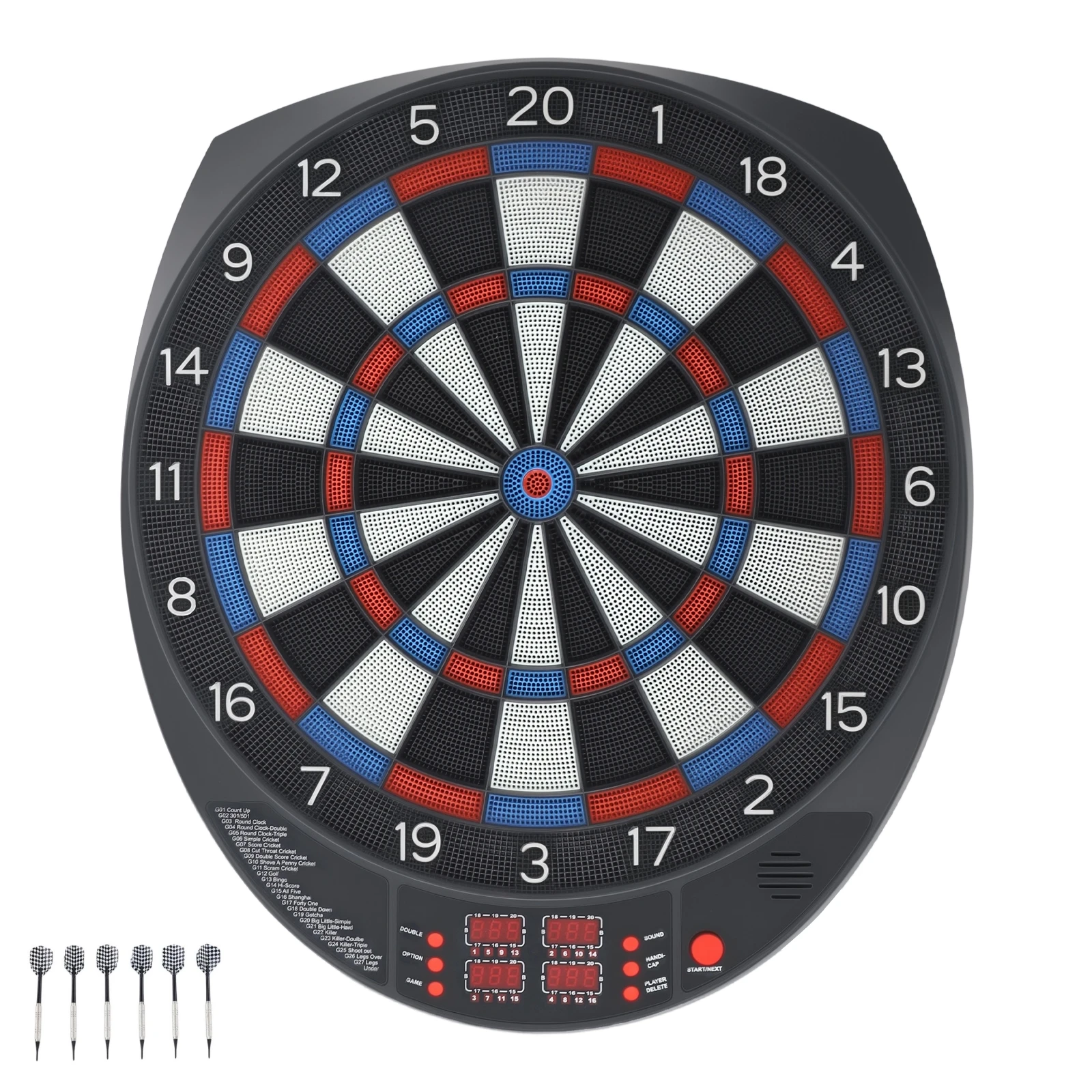 Jeu de fléchettes numérique avec 6 fléchettes, partition automatique, 27 Types de jeu pour Bar à domicile, aire de jeux pour Center de jeux