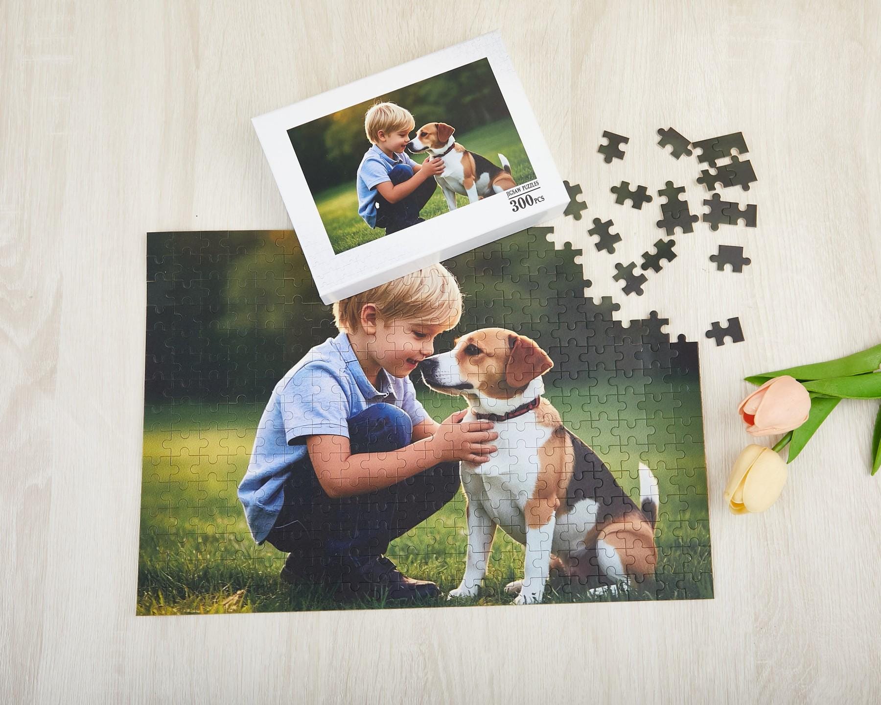 Puzzle personalizzato con la tua foto, puzzle personalizzati con foto per bambini per la mamma, puzzle con foto da 25-1000 pezzi, regali per la famigl