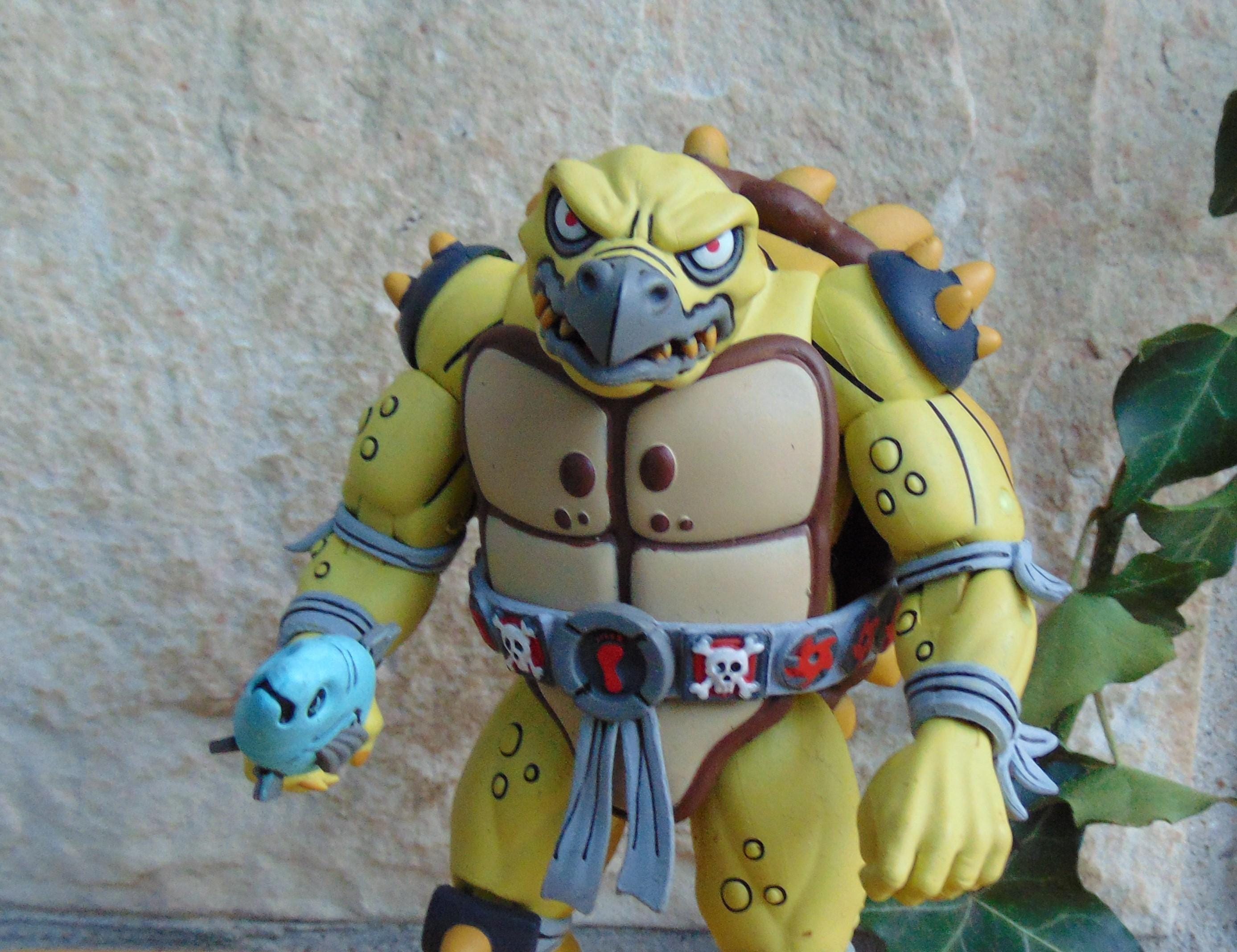 Anni '90 Teenage Mutant Ninja Turtles Cartone animato TOKKA Mutant Monster Rara versione animata Action Figure Lotto + Accessori, TMNT Toys