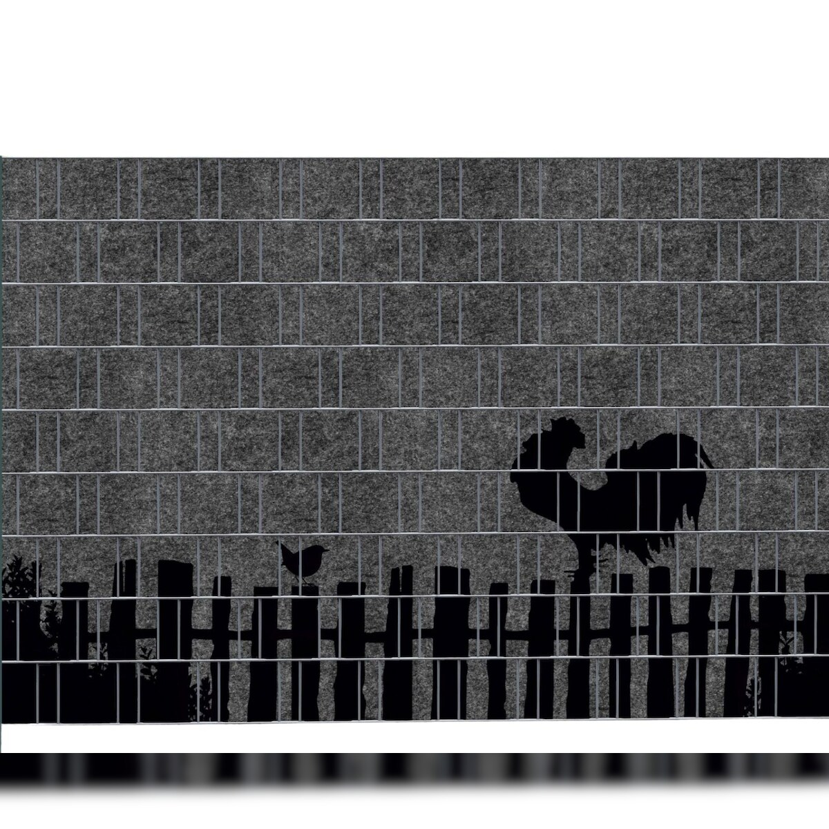 zaun|zu® Sichtschutzstreifen COUNTRY 2 - Bedruckter Sichtschutz 2,5m x 1,8m Image