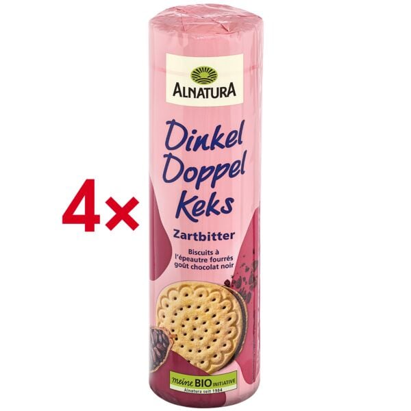 Alnatura Bio Doppelkekse »Dinkel-Zartbitter« je 330 g 4 Stück Image