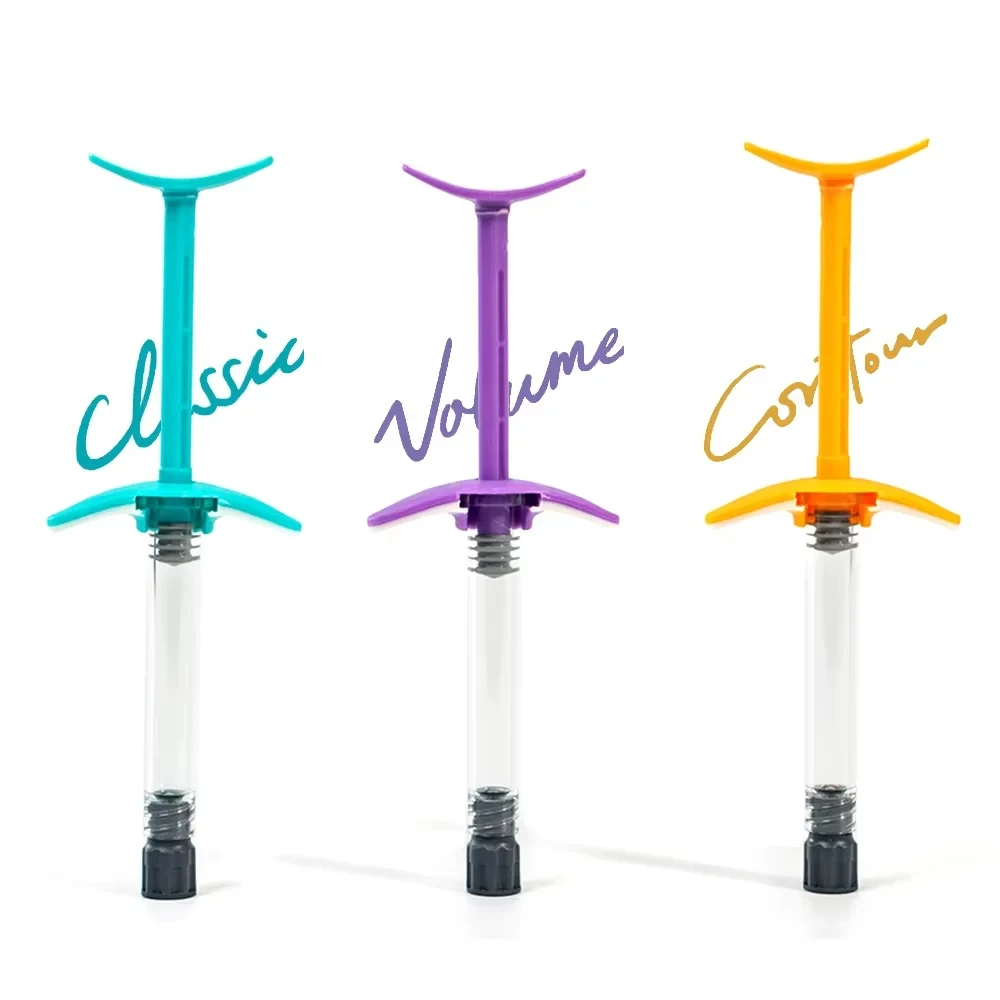 1 ml gelb/blaue Luer-Lock-Spritze, Hyaluronsäure-Probenehmer, Chromatographie, Probenahmefüller, Kunststoff-PP-Spritzeninjektor Image