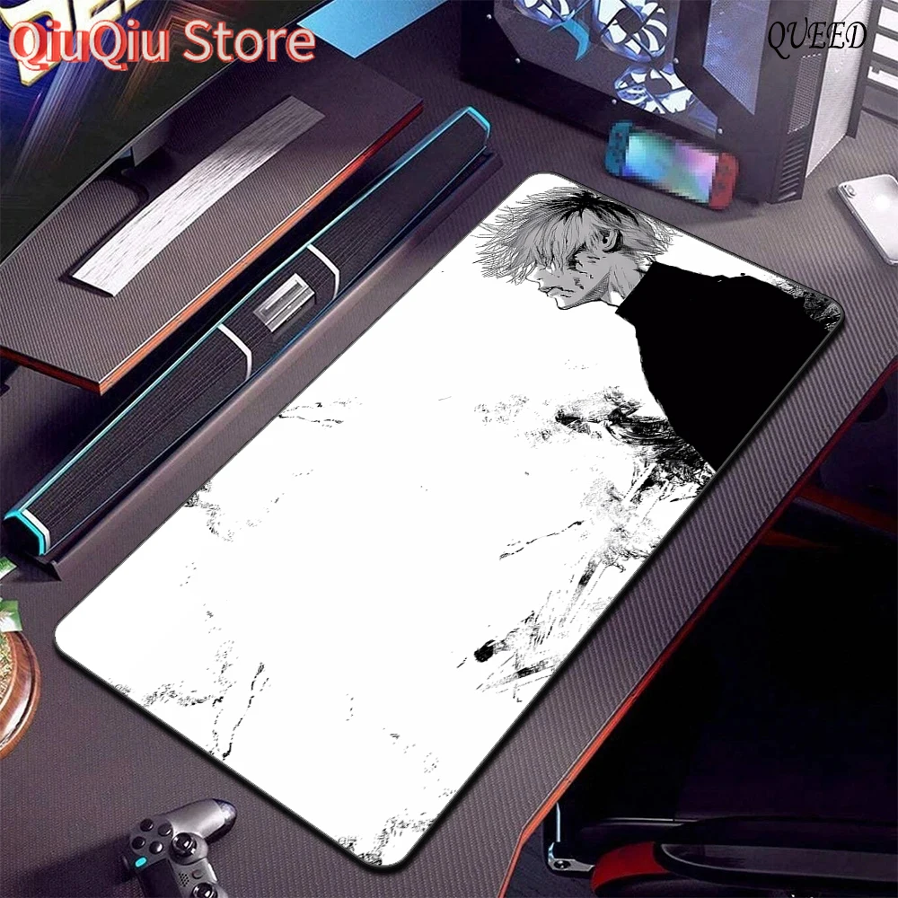 Tokyo Ghoul Anime-Mauspad, Büro, PC, Computer, Tastaturmatte auf dem Tisch, Mauspad, Naturkautschuk, rutschfeste Schreibtischmatten, 900 x 400 mm Image