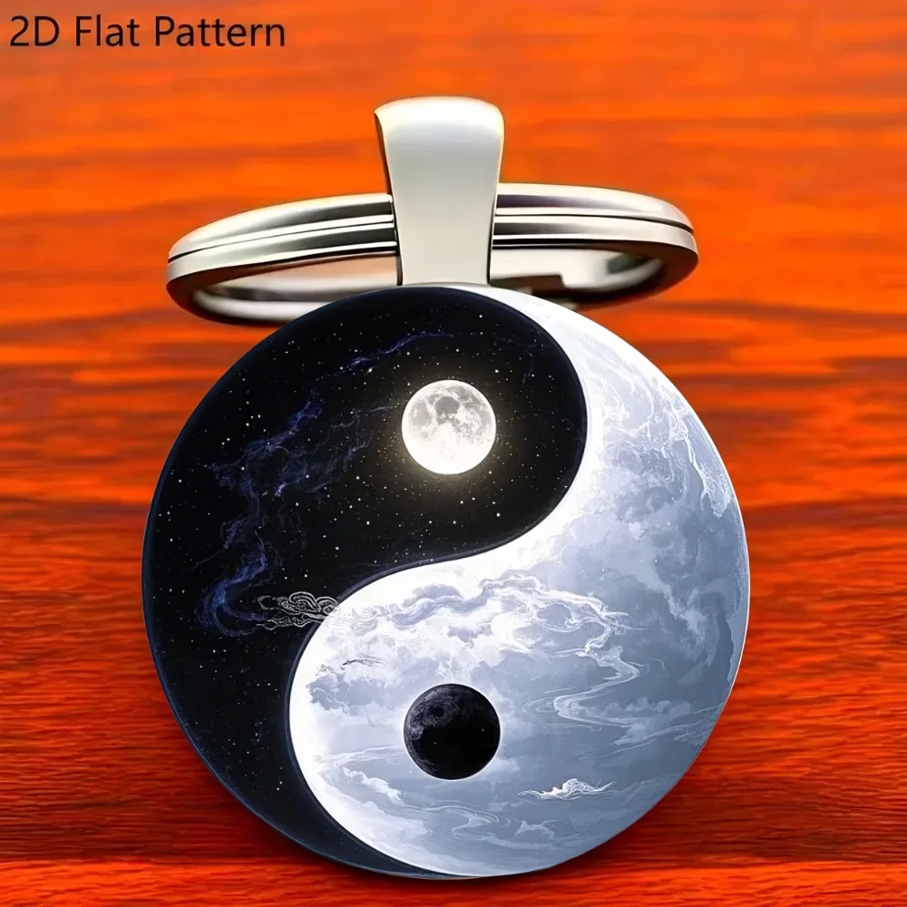 Stilvoller Baum des Lebens Bagua-Schlüsselanhänger, Unisex, 3 Stile, Handtasche, Schlüsselanhänger, Schlüsselanhänger, orientalische Elemente, Retro-Paar-Accessoires