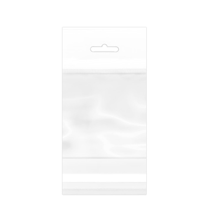 MONOUSO - Flachbeutel BOPP Falte Klebstoff mit Euro-Loch 7x10cm G160 (1.000 Stück) Image