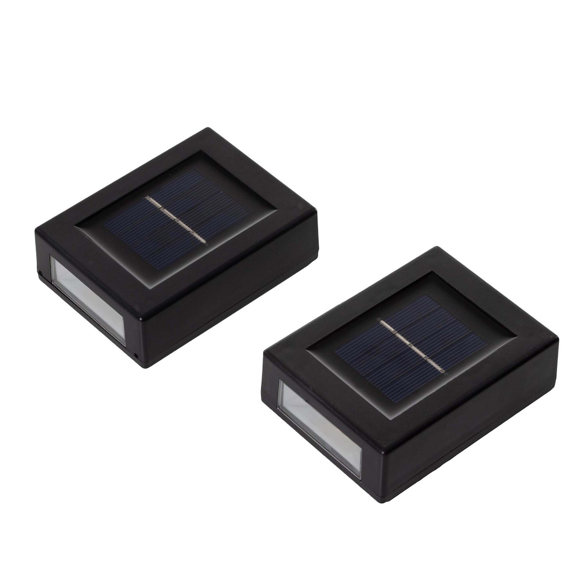 Haushalt International LED Solar Wandeuchten 2er Set je 10x7,5cm 70558 Image