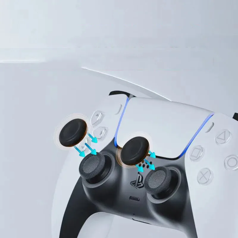 2/4/6/10pcs Thumbstick Caps for PS5 PS4 Controller, Joystick Grip Cover Replacement for Playstation 5 4,Repair Parts Accessories