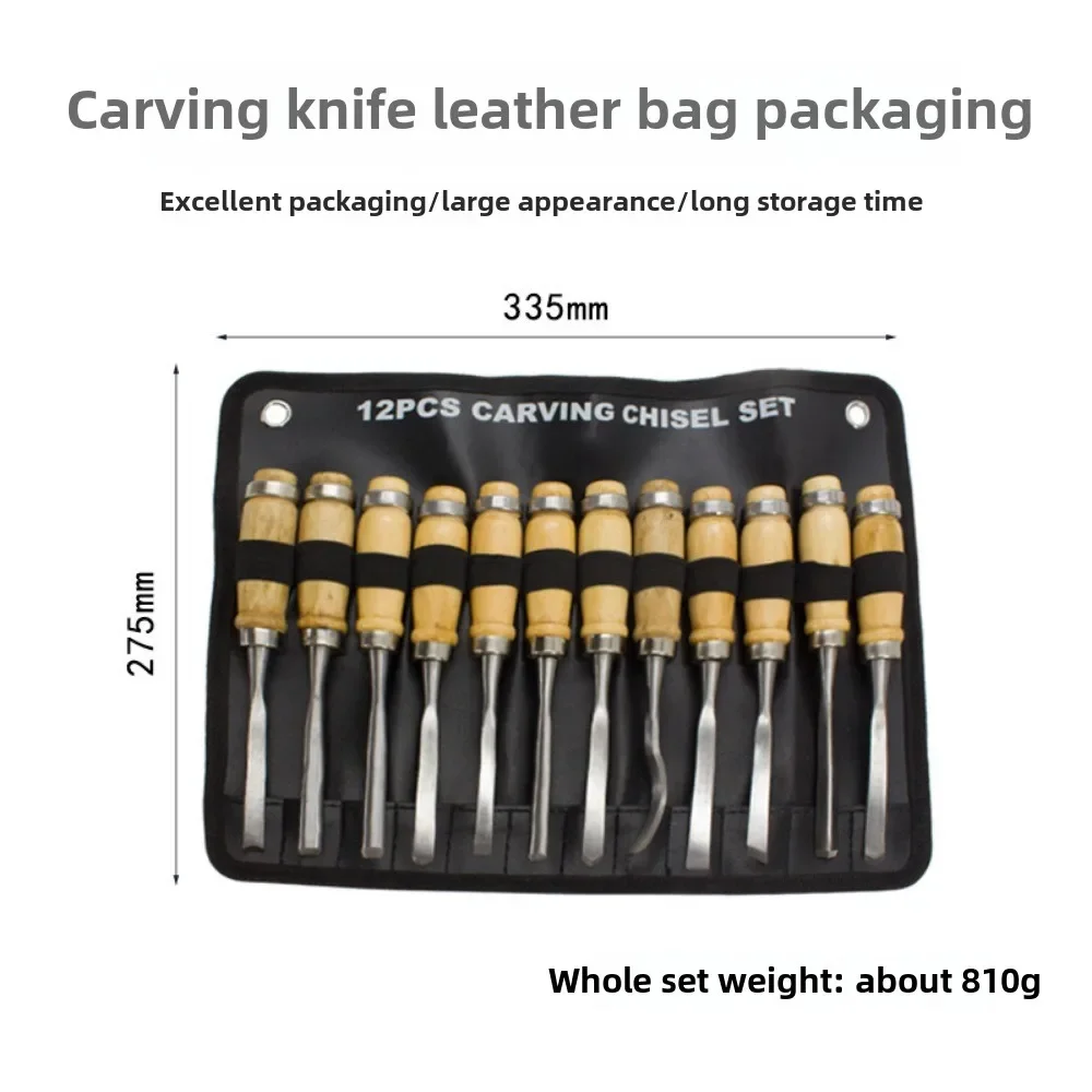 Nachrichten Schnitzmesser Holzbearbeitung Schnitzmeißel Schnitzmesser-Set 8/12-teilig Handgeschnitzter Flachmeißel Holzschnitzmesser-Set Image