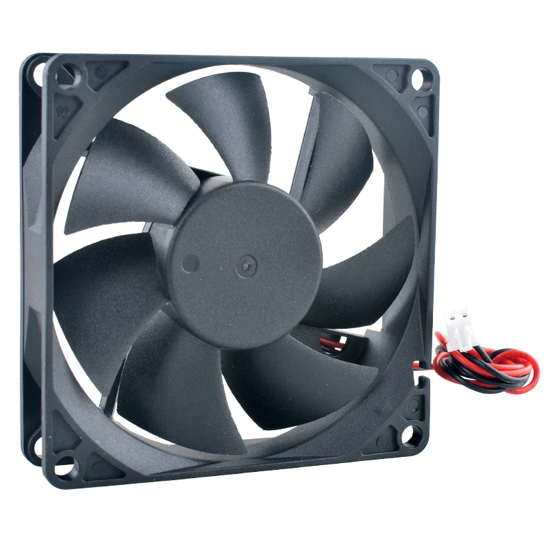 ​ ​ ACP8020 80 x 80 x 20 mm Hochgeschwindigkeits-5 V/12 V/24 V DC-Lüfter, 2-poliger Axialventilator für Frequenzumrichter-Stromversorgungskühlung ​ ​ Image