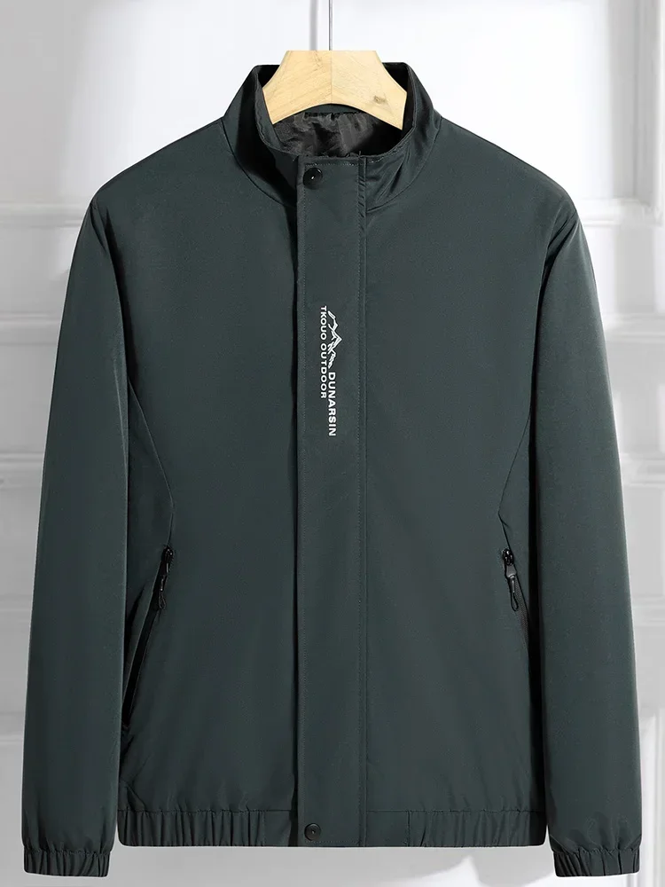 2024 neue Plus Größe 8xl 7xl Männer Jacke Mäntel Frühling Herbst Outdoor Winddicht Schwarz Grau Grün Große 6xl 5xl Kausalen Windjacke
