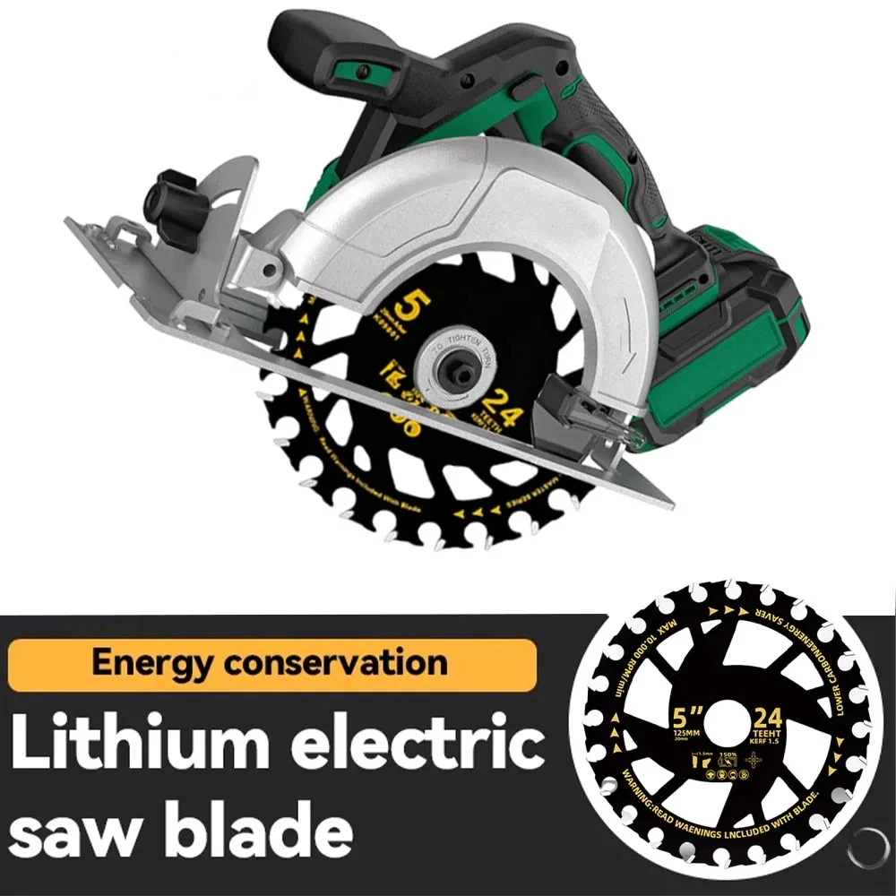 Lame per sega al litio efficienti a risparmio energetico Lama per sega circolare da 5/5,5 pollici Lame per sega per taglio del legno Lama per smerigliatrice in lega per la lavorazione del legno