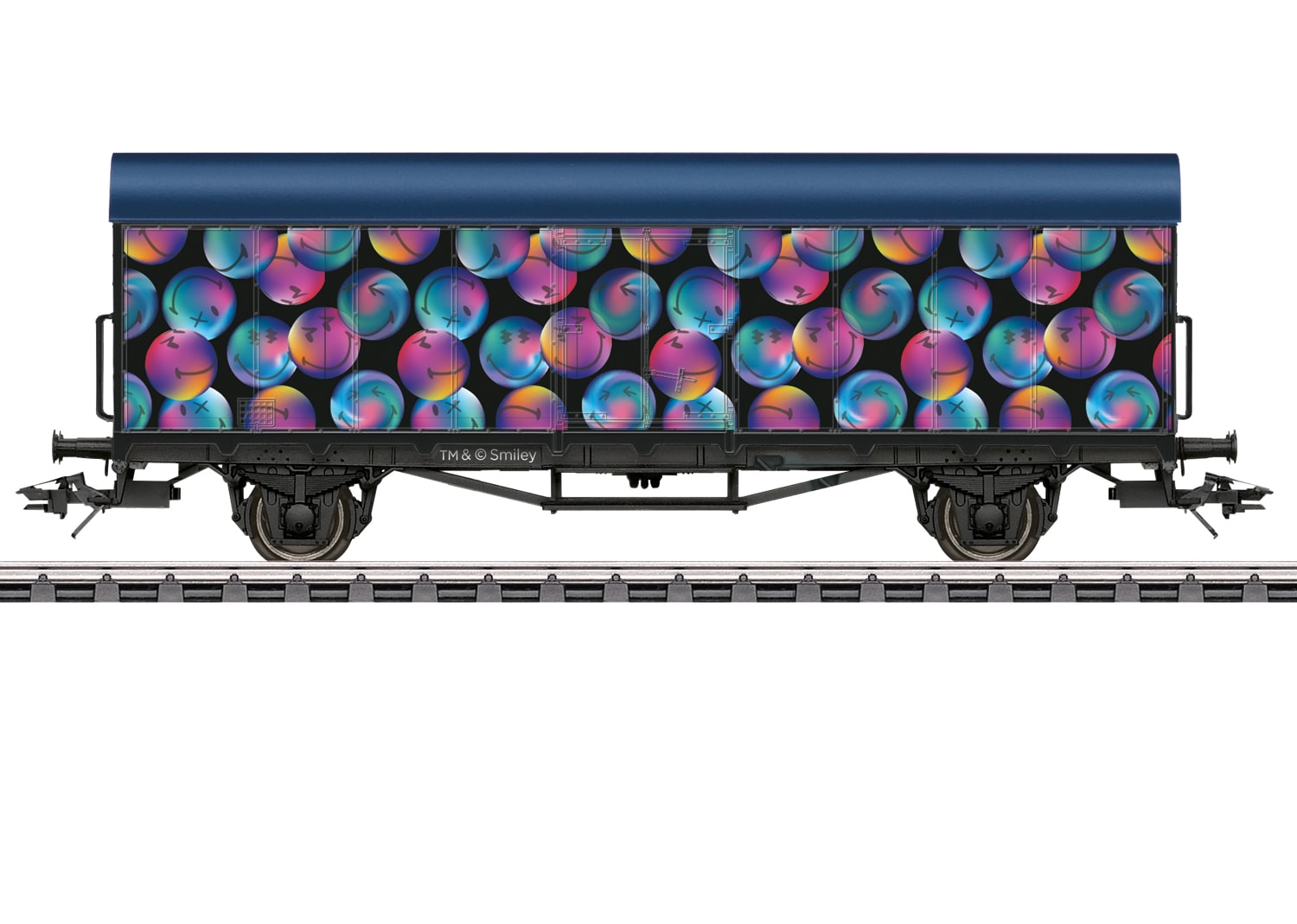 Güterwagen MÄRKLIN "SmileyWorld Wagen 2025 - 48883", bunt, Modelleisenbahn-Fahrzeuge, Kinder, Kunststoff, Metall
