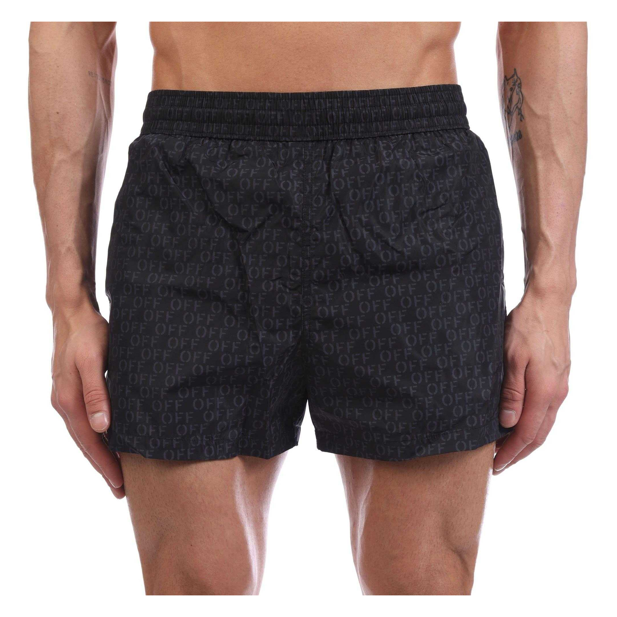 Off White - Badeshorts für Herren (Schwarz) Image