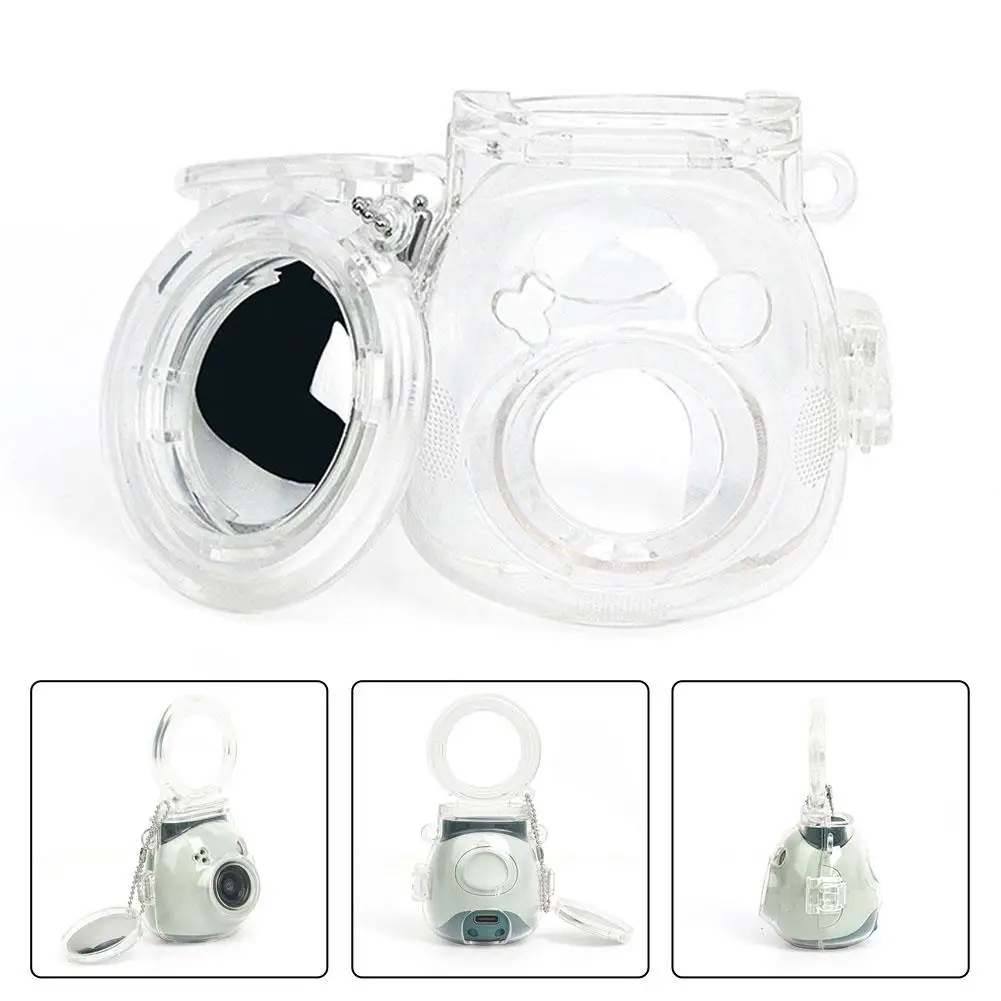 Für Fuji Kamera Instax Pal Kristall Fall Anti-Scratch Anti-Fall Pal Set Mit Selbst-Shooting Spiegel Transparente Schutzhülle Image