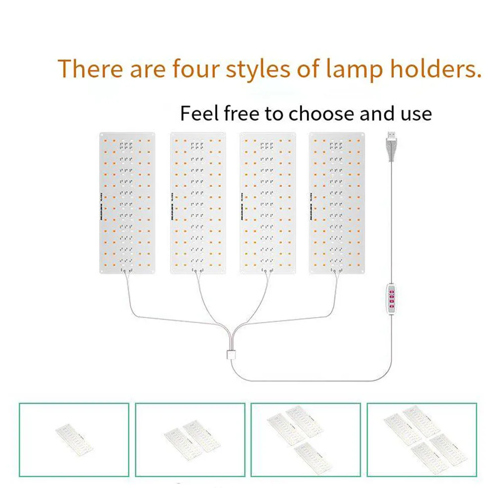 LED-Wachstumslicht für den Innenbereich, USB-Quantum-Board, zusätzliche Beleuchtung, hängende 5-V-Pflanzenlampe für die Innengartenarbeit