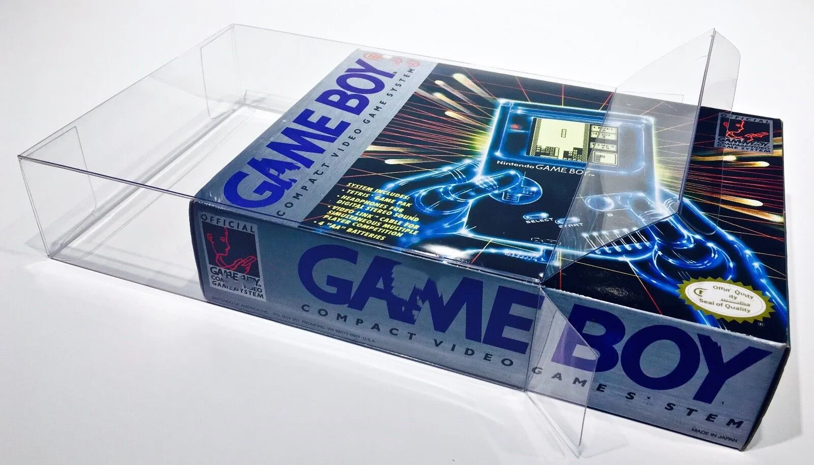 1 Original NINTENDO GAME BOY CONSOLE Box Protector, passend für blau/graue Box nur! Image