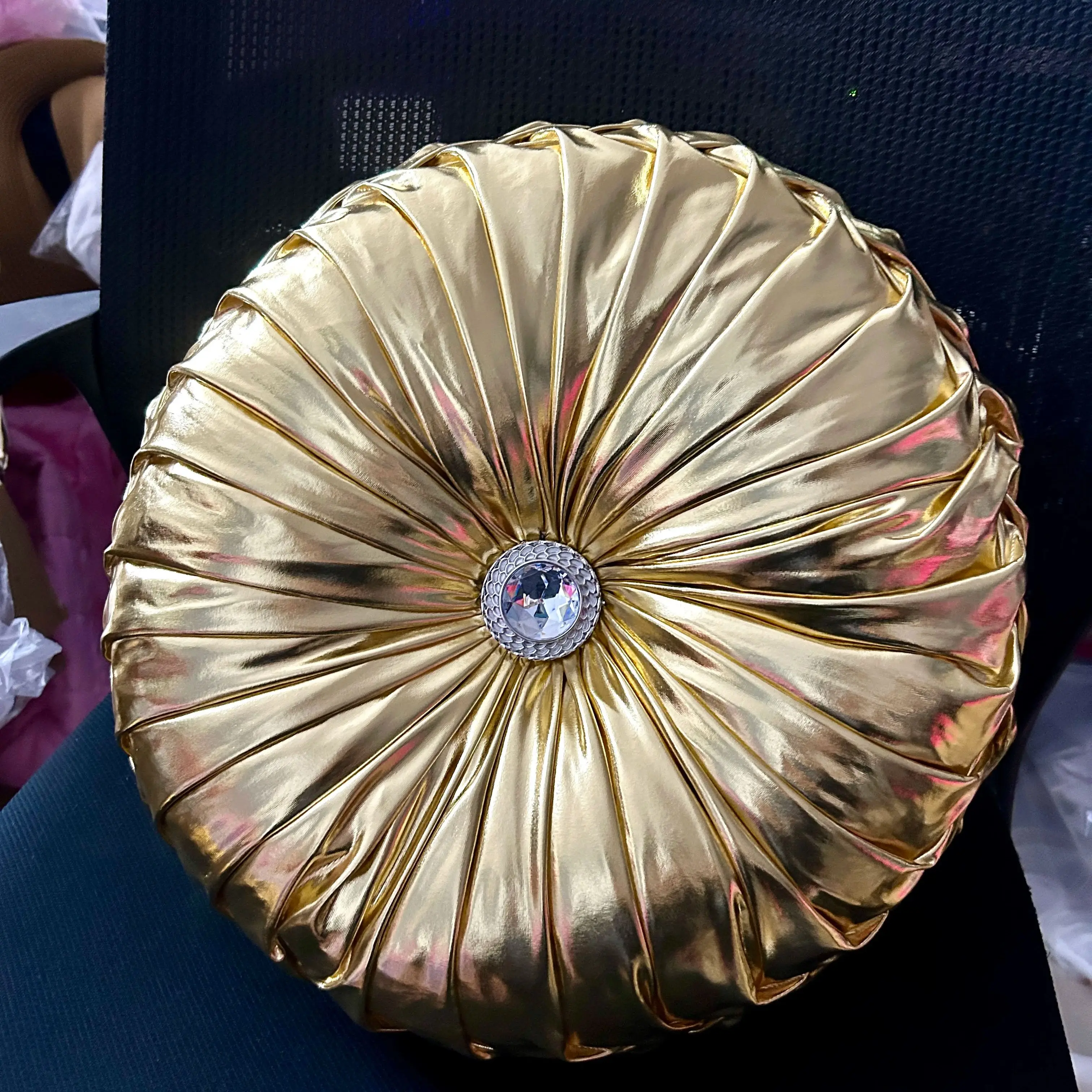 Sofakissen im metallischen Stil, Erkerfenster, Futon-Sitzkissen, Kürbis-Sitzkissen für Couchboden Image