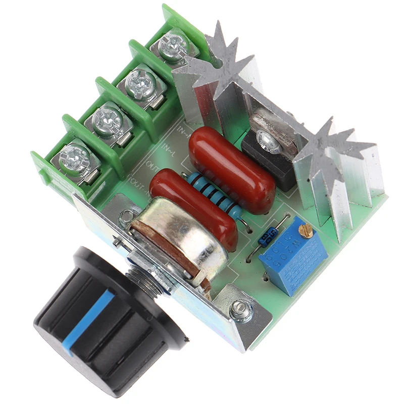 1PCS 2000W Einstellbare Motor Drehzahlregler Spannungsregler AC Motor Drehzahlregler 50-220V 25A Motor Image