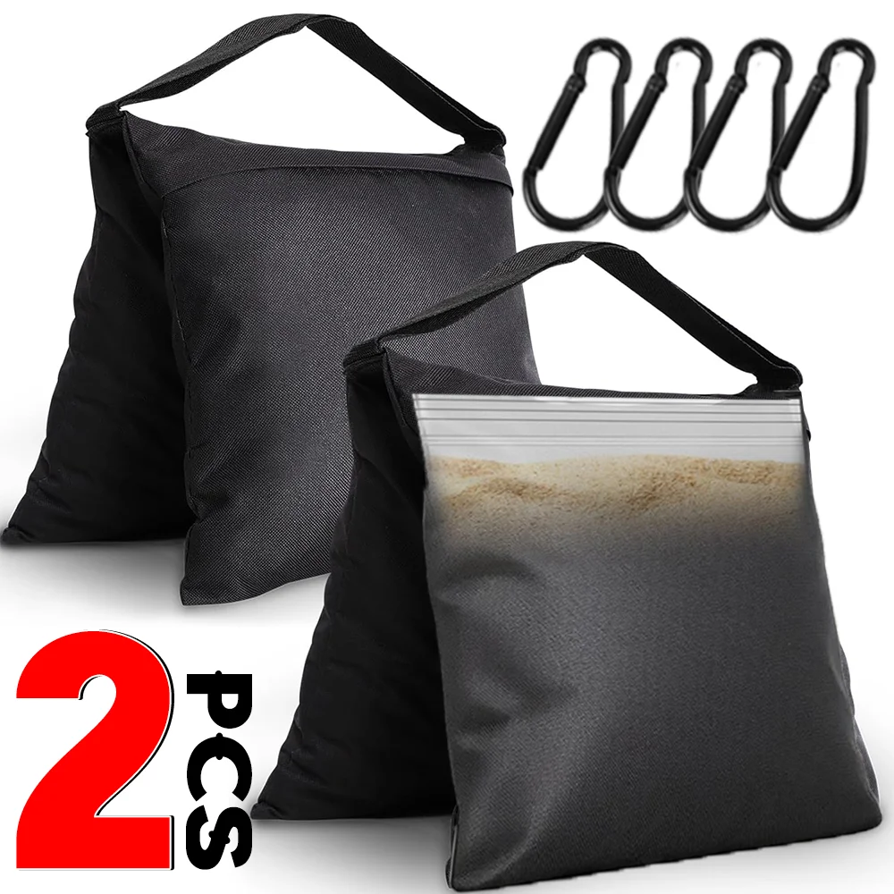 1–2 Stück gewichtstragender Balance-Sandsack für Fotografie, Video, robuste Satteltasche für Hintergrundständer, Stativ, Baldachin, Zelt mit Haken Image