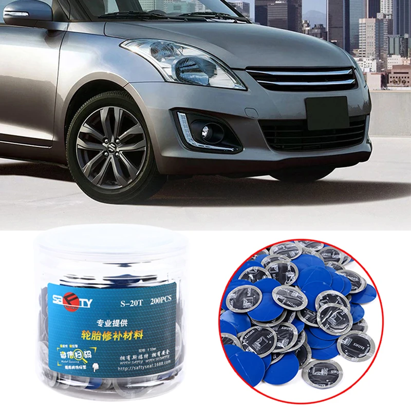 200 Teile/paket 32mm/1,3 zoll Auto Auto Gummi Verdrahtete Reifen Patches Punktion Reparatur Patch Image