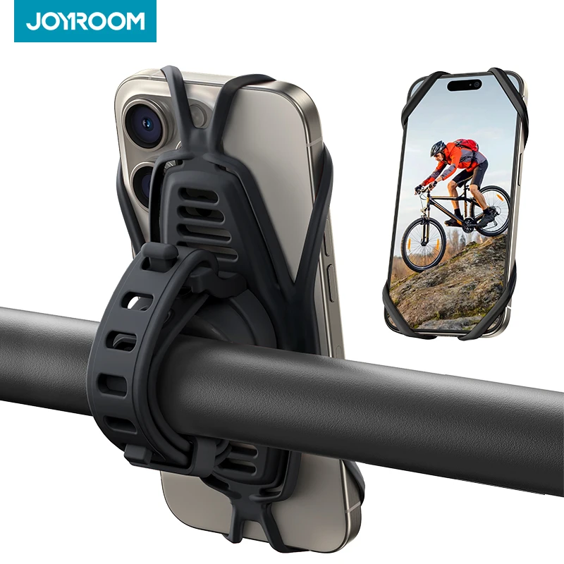 Joyroom Fahrrad Telefon halter Halterung Silikon Basis Telefonst änder für 4-7 "Telefon Lenker halterung für Fahrrad Motorrad Roller ATV Image